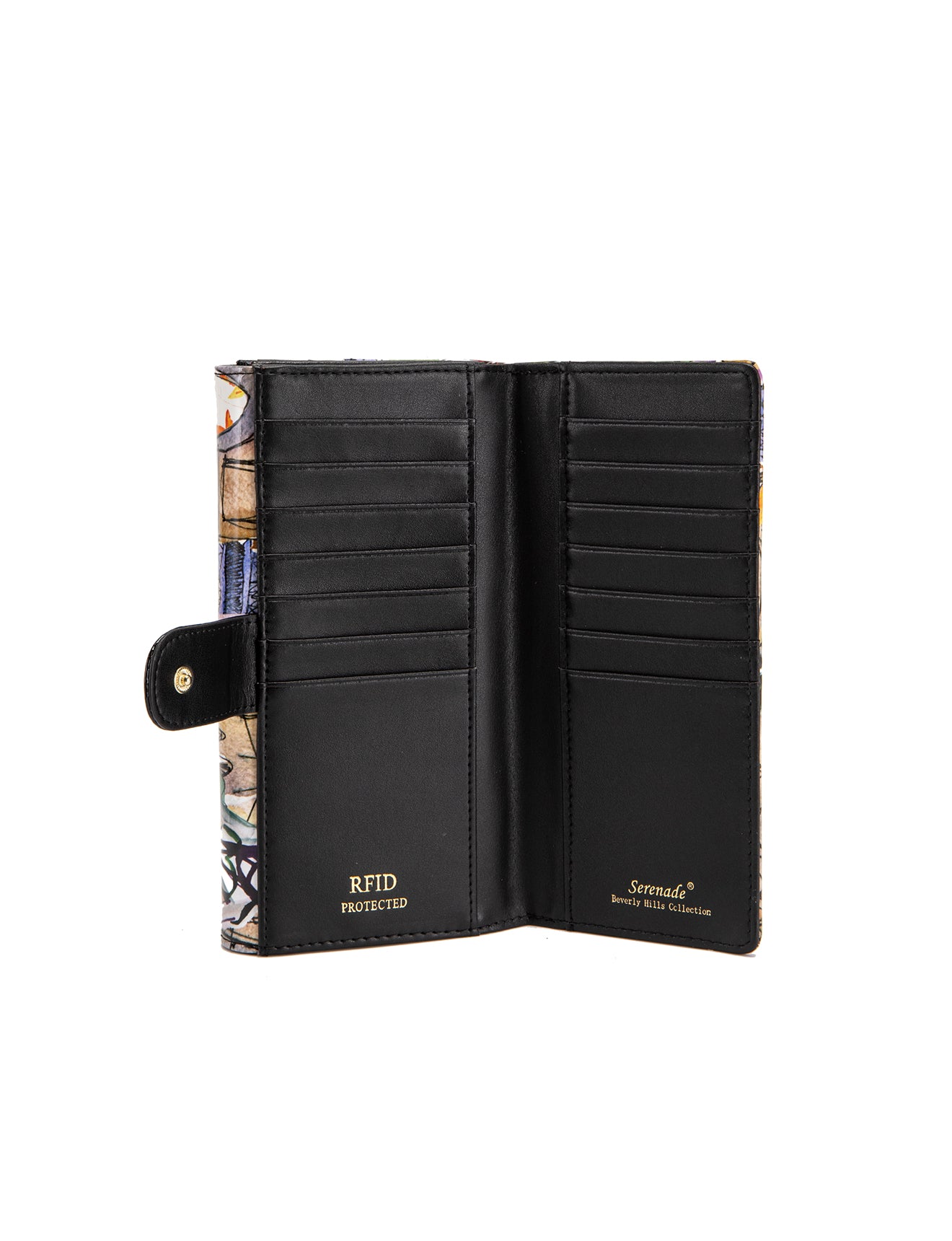 PARISIAN LARGE  PATENT LEATHER WALLET WITH RFID- WSF4201