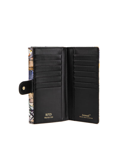 PARISIAN LARGE  PATENT LEATHER WALLET WITH RFID- WSF4201