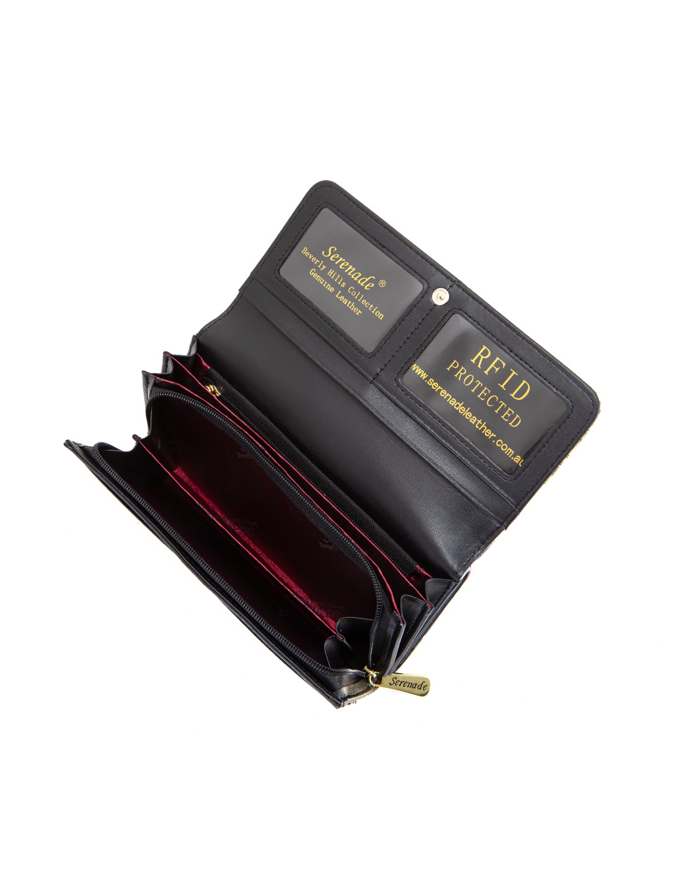 PARISIAN LARGE  PATENT LEATHER WALLET WITH RFID- WSF4201