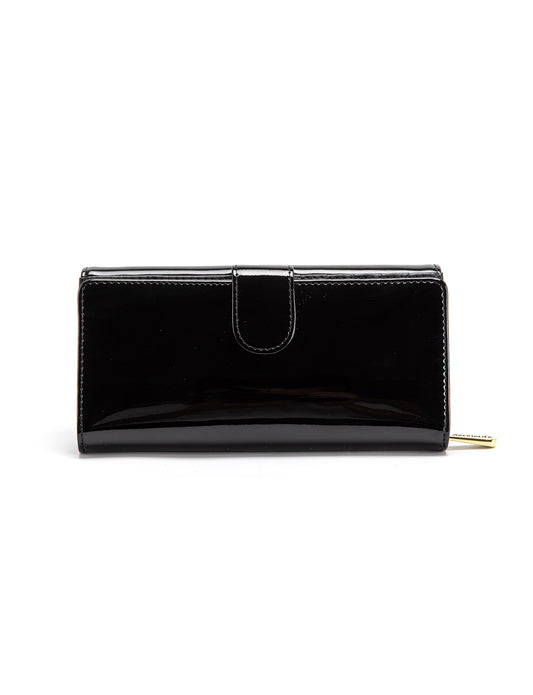 AMBRETTA LARGE  PATENT LEATHER WALLET WITH RFID- WSF4301