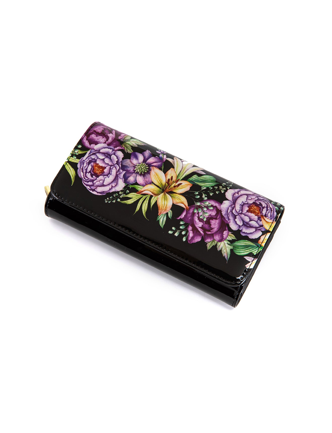 AMBRETTA LARGE  PATENT LEATHER WALLET WITH RFID- WSF4301