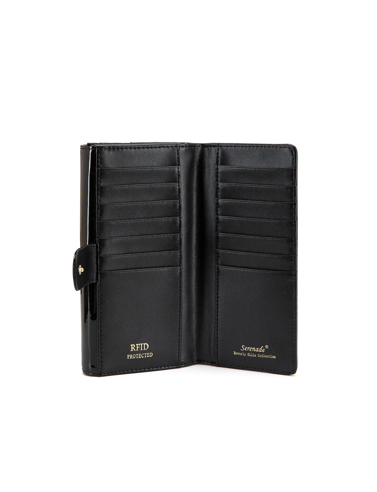 AMBRETTA LARGE  PATENT LEATHER WALLET WITH RFID- WSF4301