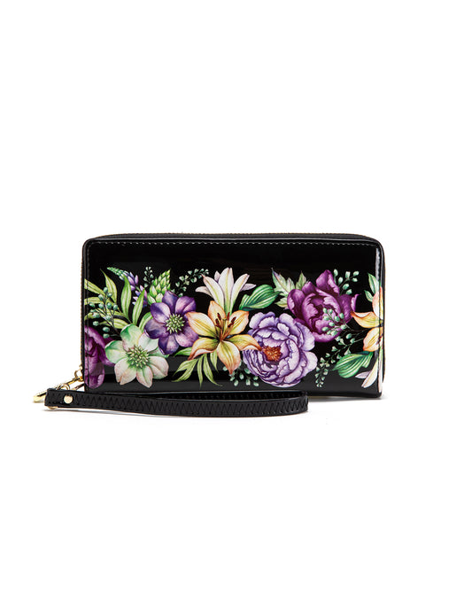AMBRETTA ZIP AROUND LEATHER RFID WALLET- WSF4316