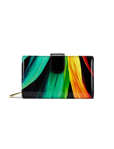 FLAME MEDIUM PATENT LEATHER WALLET WITH RFID- WSF4402- NEW IN