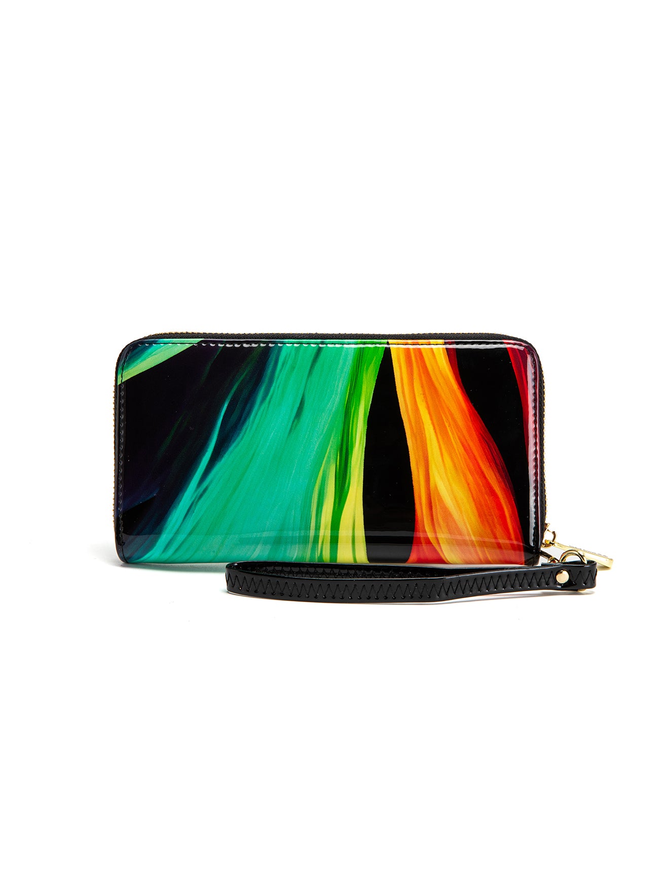 FLAME ZIP AROUND LEATHER RFID WALLET- WSF4416