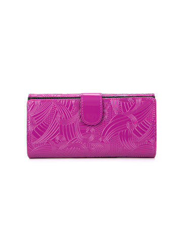 AMIRA LARGE  PATENT LEATHER WALLET WITH RFID-WSF4501-MAG- NEW IN