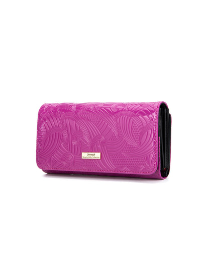 AMIRA LARGE  PATENT LEATHER WALLET WITH RFID-WSF4501-MAG
