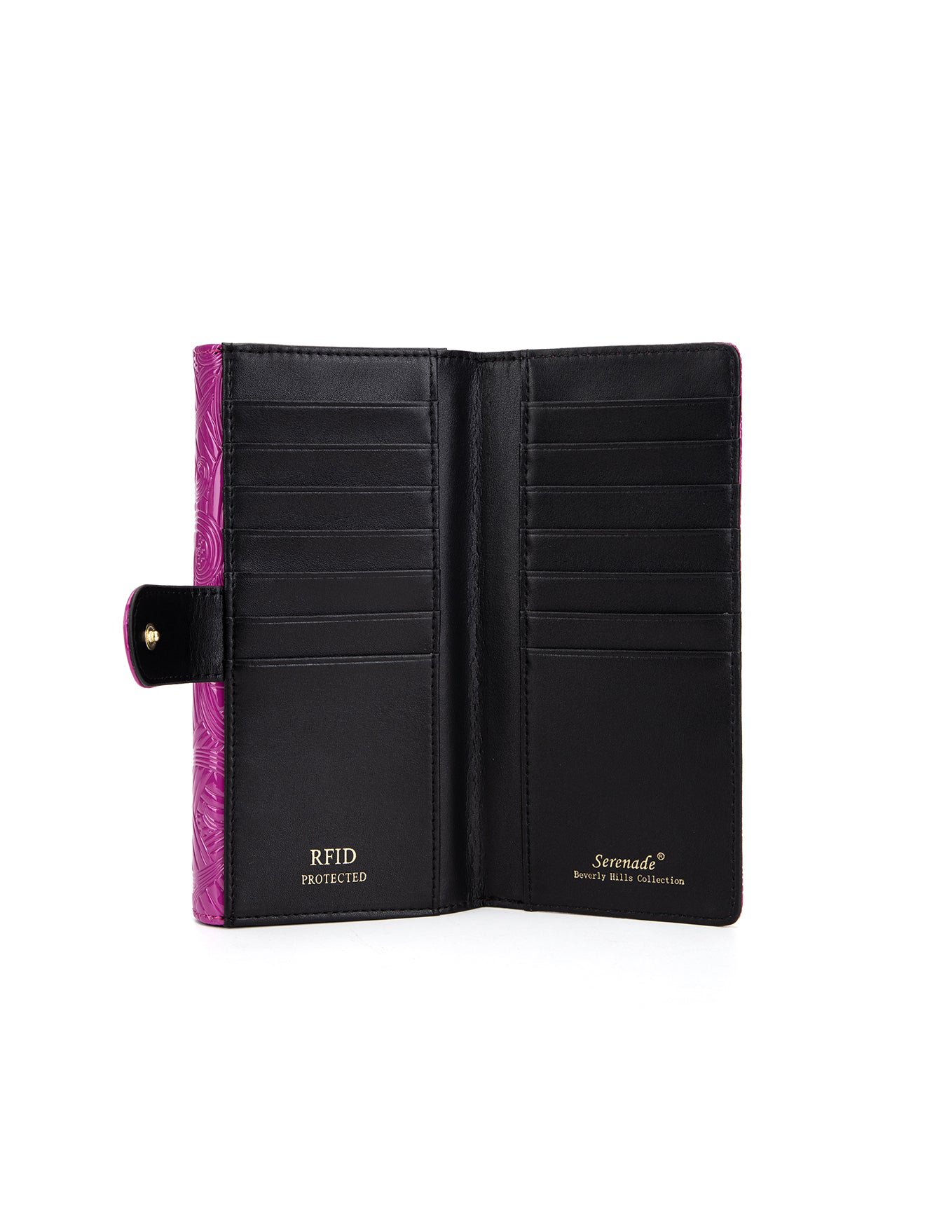 AMIRA LARGE  PATENT LEATHER WALLET WITH RFID-WSF4501-MAG
