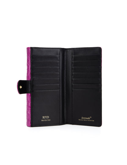 AMIRA LARGE  PATENT LEATHER WALLET WITH RFID-WSF4501-MAG