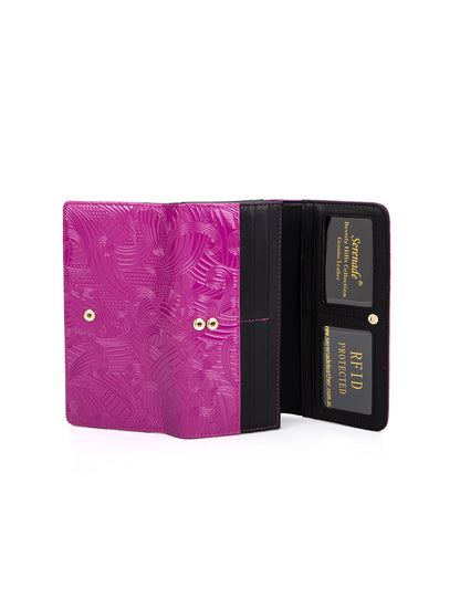 AMIRA LARGE  PATENT LEATHER WALLET WITH RFID-WSF4501-MAG