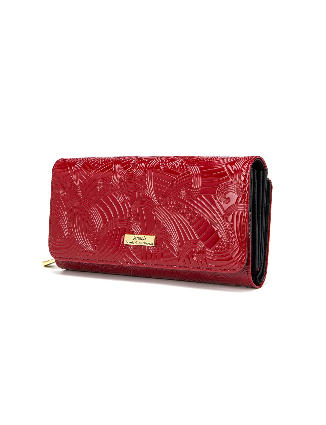 AMIRA LARGE  PATENT LEATHER WALLET WITH RFID- WSF4501-RED- NEW IN
