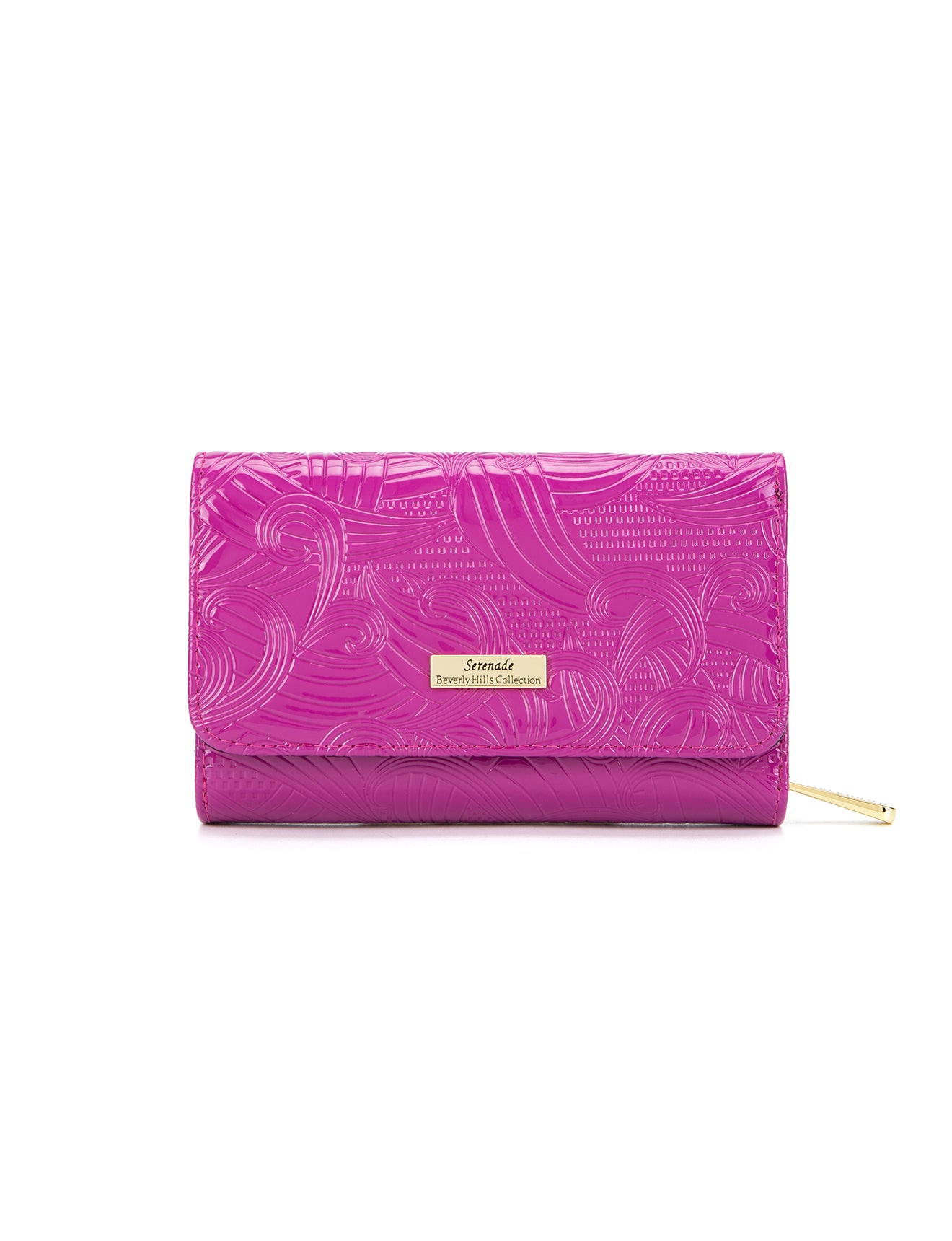 AMIRA MEDIUM PATENT LEATHER WALLET WITH RFID- WSF4502-MAG