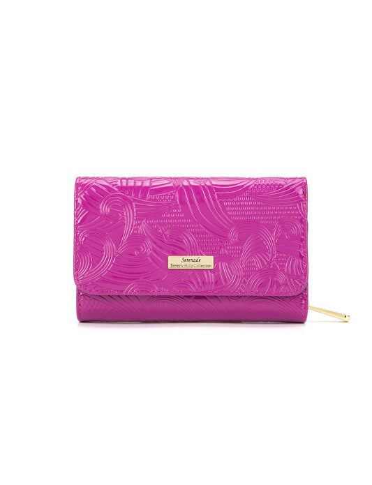 AMIRA MEDIUM PATENT LEATHER WALLET WITH RFID- WSF4502-MAG