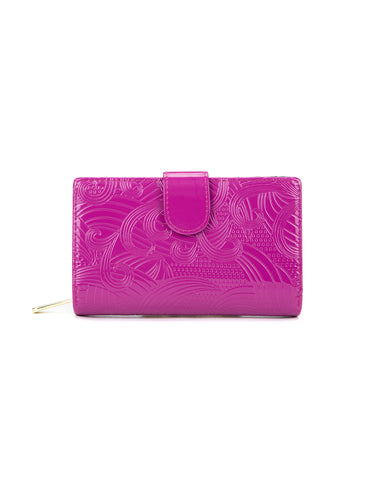 AMIRA MEDIUM PATENT LEATHER WALLET WITH RFID- WSF4502-MAG- NEW IN