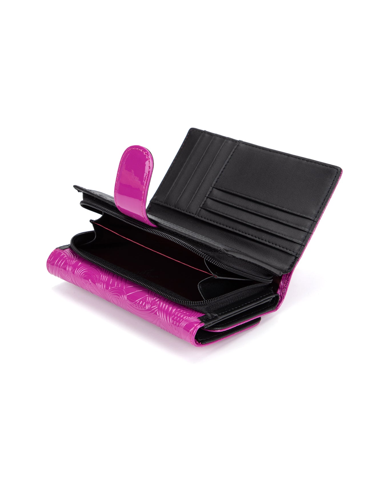 AMIRA MEDIUM PATENT LEATHER WALLET WITH RFID- WSF4502-MAG