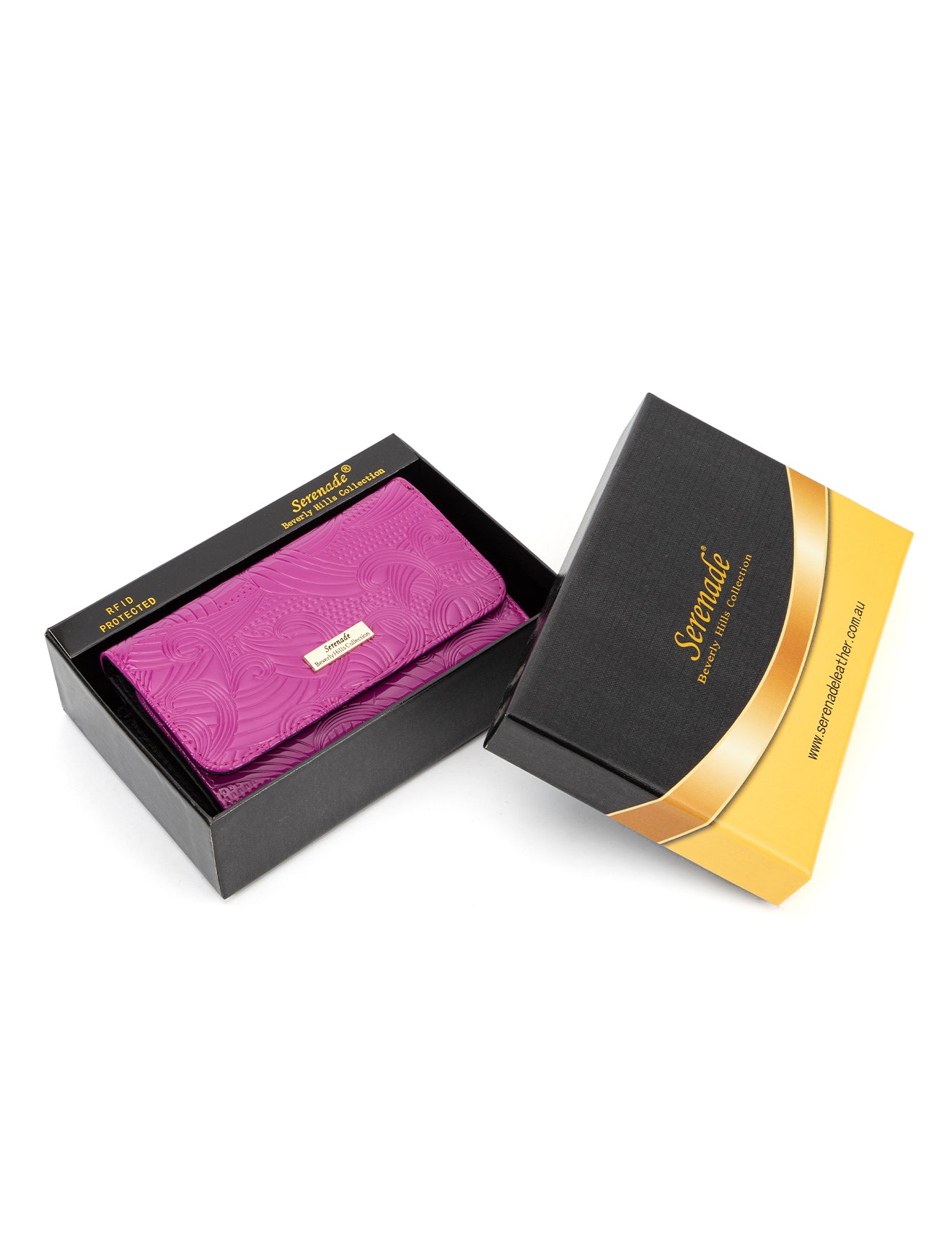 AMIRA MEDIUM PATENT LEATHER WALLET WITH RFID- WSF4502-MAG