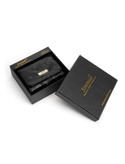 AMIRA SML PATENT LEATHER WALLET WITH RFID- WSF4503-BLK