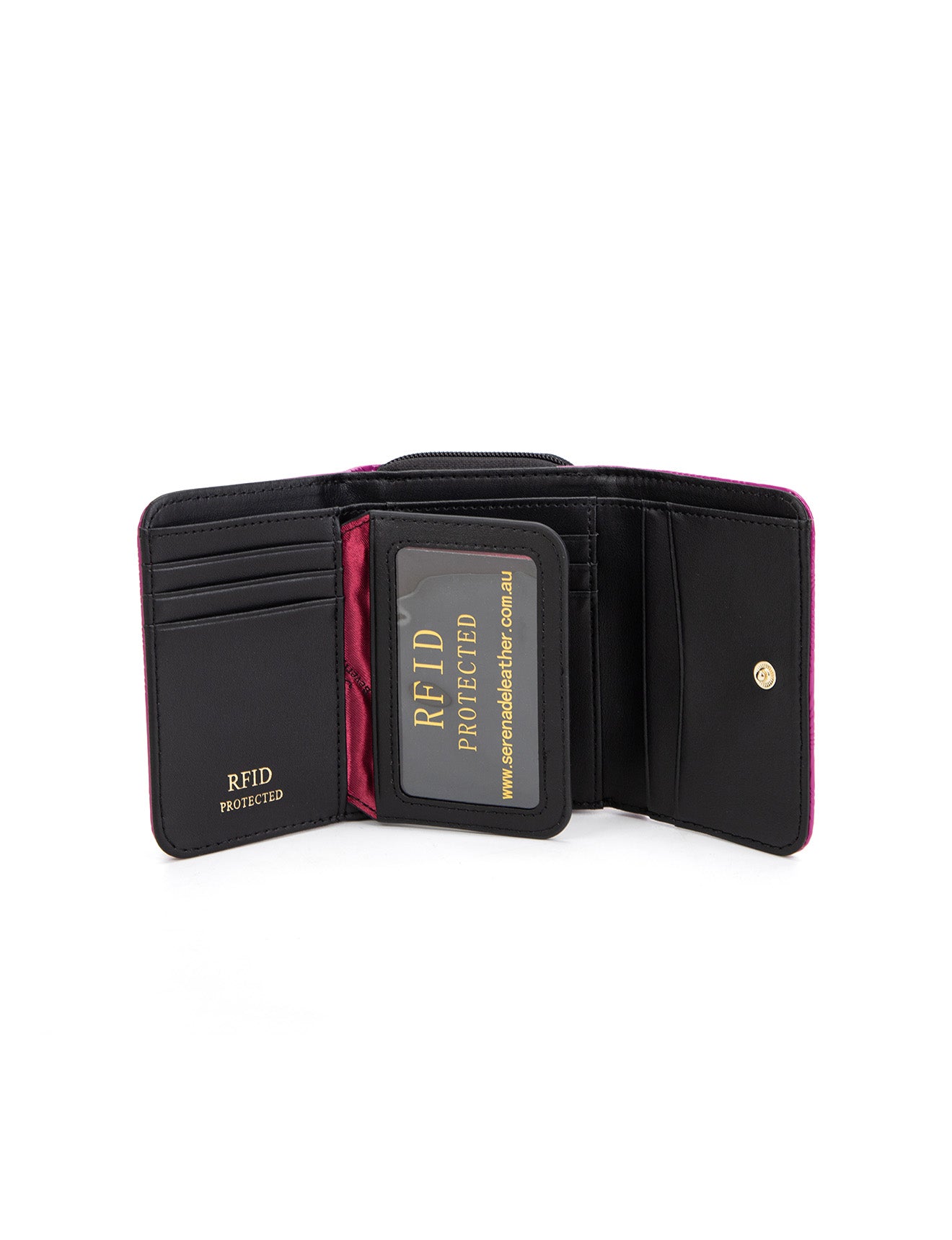 AMIRA SML PATENT LEATHER WALLET WITH RFID- WSF4503-MAG