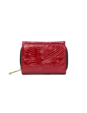 AMIRA SML PATENT LEATHER WALLET WITH RFID- WSF4503-RED- NEW IN