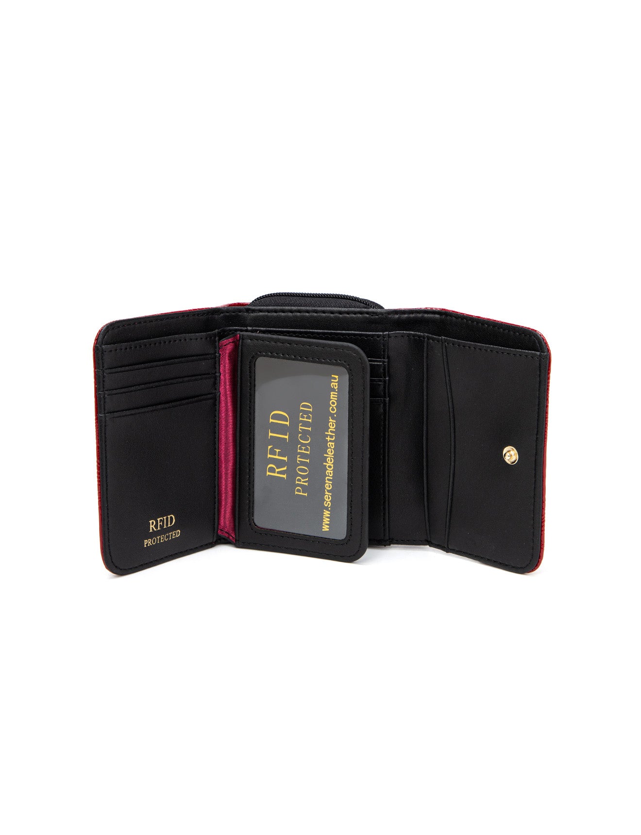 AMIRA SML PATENT LEATHER WALLET WITH RFID- WSF4503-RED- NEW IN