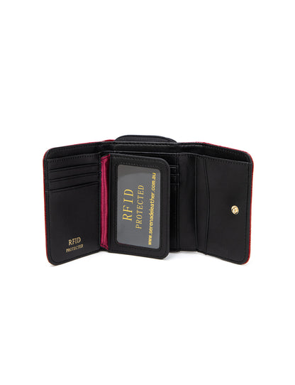 AMIRA SML PATENT LEATHER WALLET WITH RFID- WSF4503-RED- NEW IN