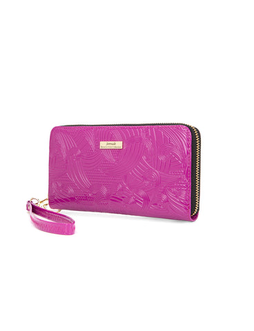 AMIRA ZIP AROUND LEATHER RFID WALLET- WSF4516-MAG- NEW IN