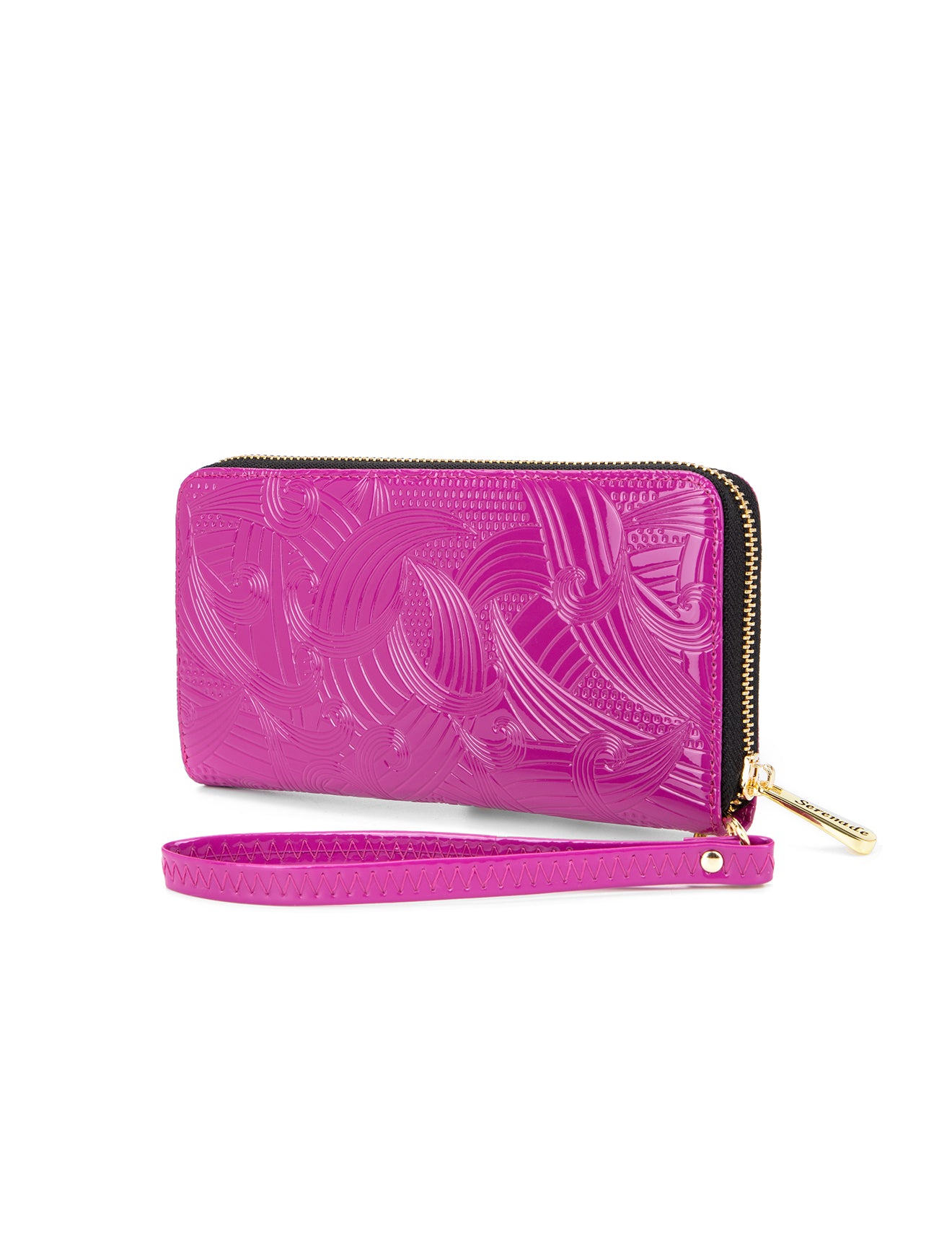 AMIRA ZIP AROUND LEATHER RFID WALLET- WSF4516-MAG