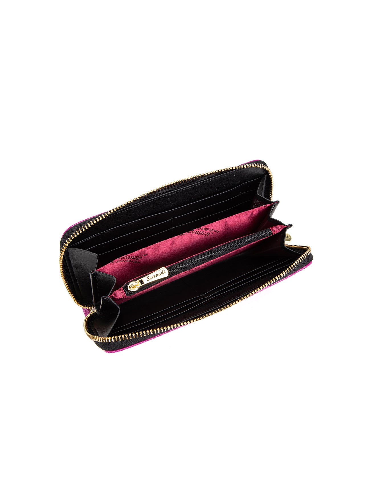 AMIRA ZIP AROUND LEATHER RFID WALLET- WSF4516-MAG