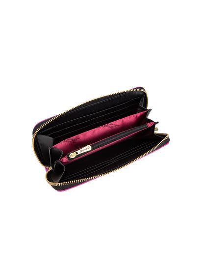 AMIRA ZIP AROUND LEATHER RFID WALLET- WSF4516-MAG