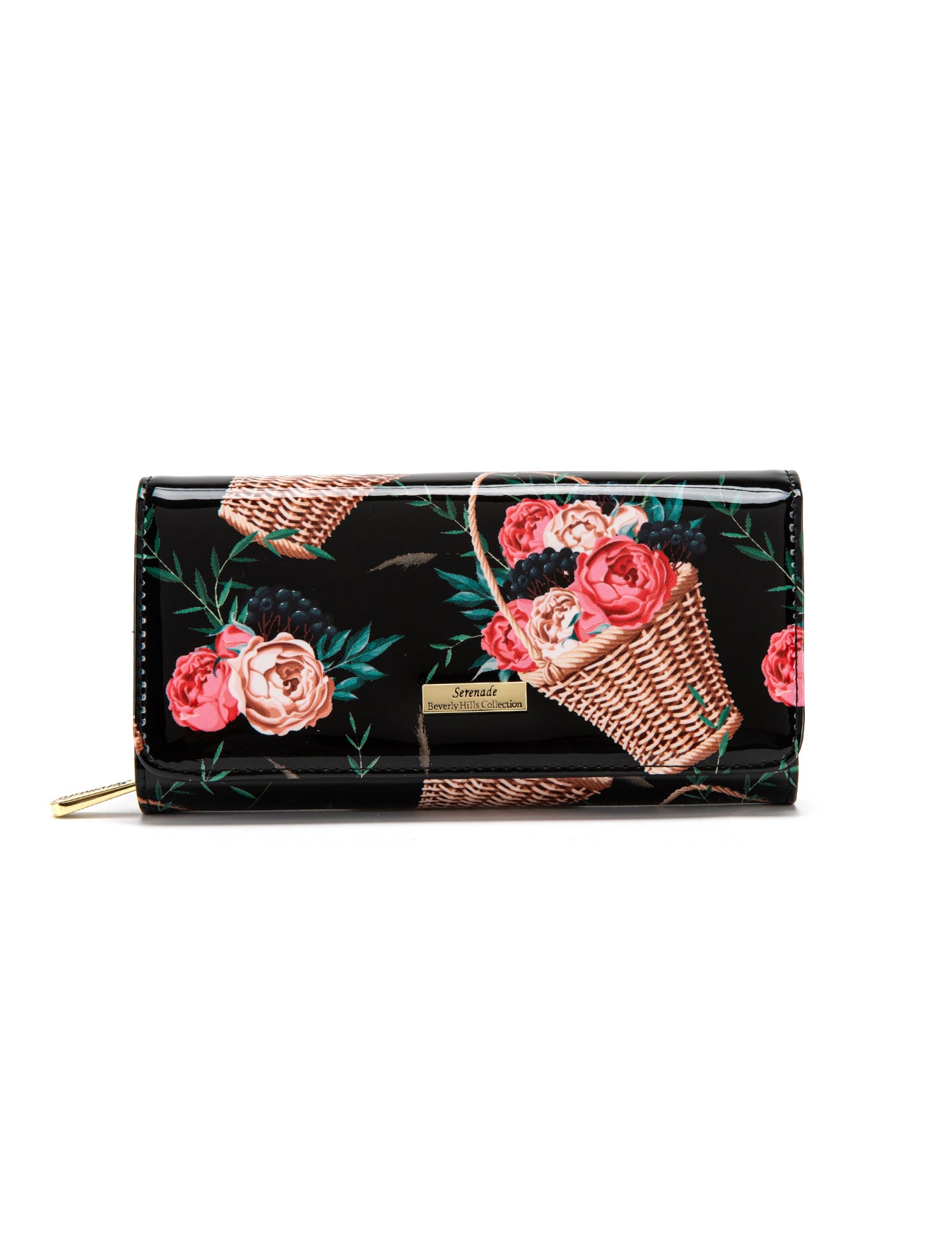 MABEL LARGE  PATENT LEATHER WALLET WITH RFID- WSF4601