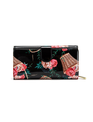 MABEL LARGE  PATENT LEATHER WALLET WITH RFID- WSF4601- NEW IN