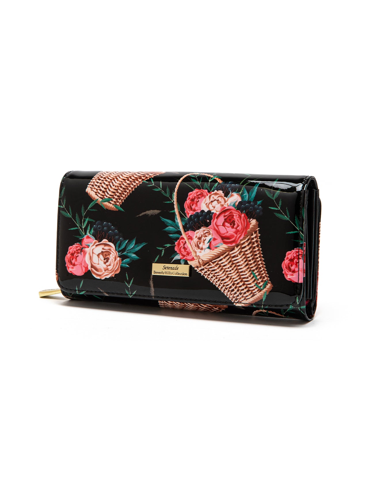 MABEL LARGE  PATENT LEATHER WALLET WITH RFID- WSF4601