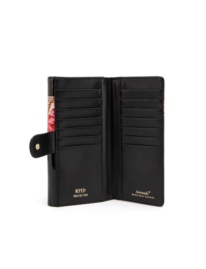 MABEL LARGE  PATENT LEATHER WALLET WITH RFID- WSF4601