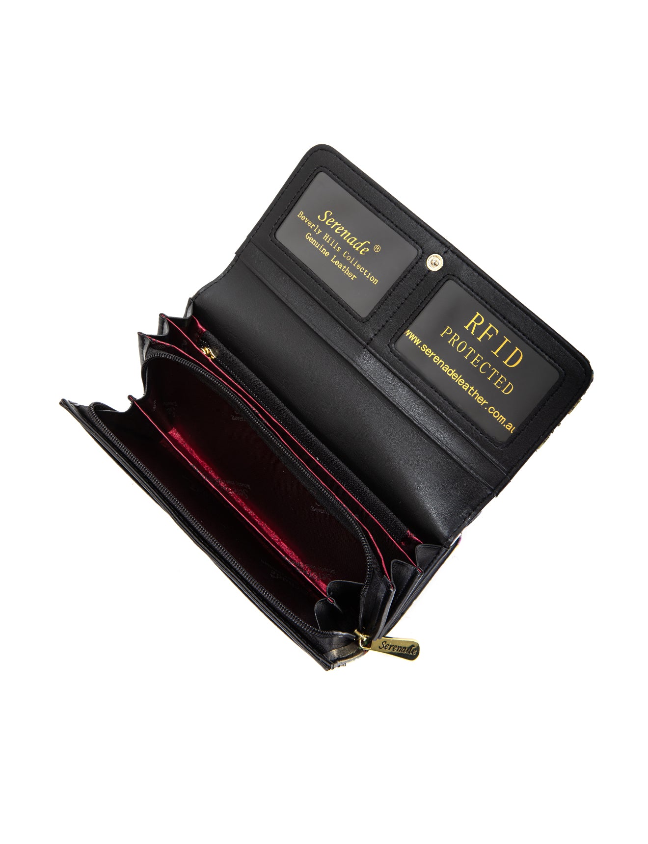 MABEL LARGE  PATENT LEATHER WALLET WITH RFID- WSF4601