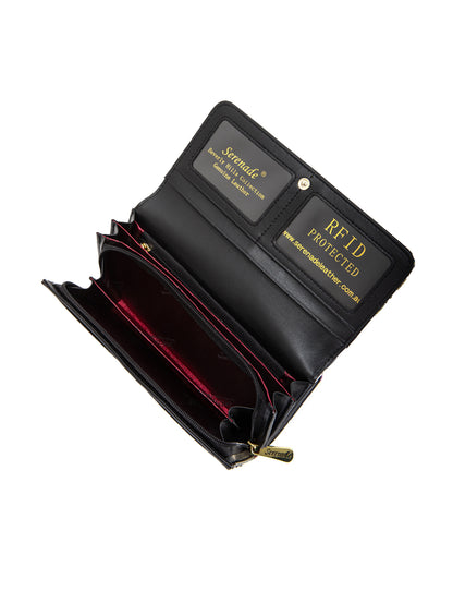 MABEL LARGE  PATENT LEATHER WALLET WITH RFID- WSF4601