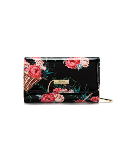 MABEL MEDIUM PATENT LEATHER WALLET WITH RFID- WSF4602