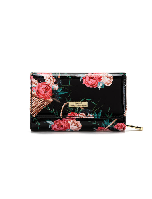 MABEL MEDIUM PATENT LEATHER WALLET WITH RFID- WSF4602