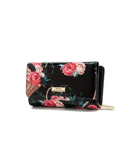 MABEL MEDIUM PATENT LEATHER WALLET WITH RFID- WSF4602