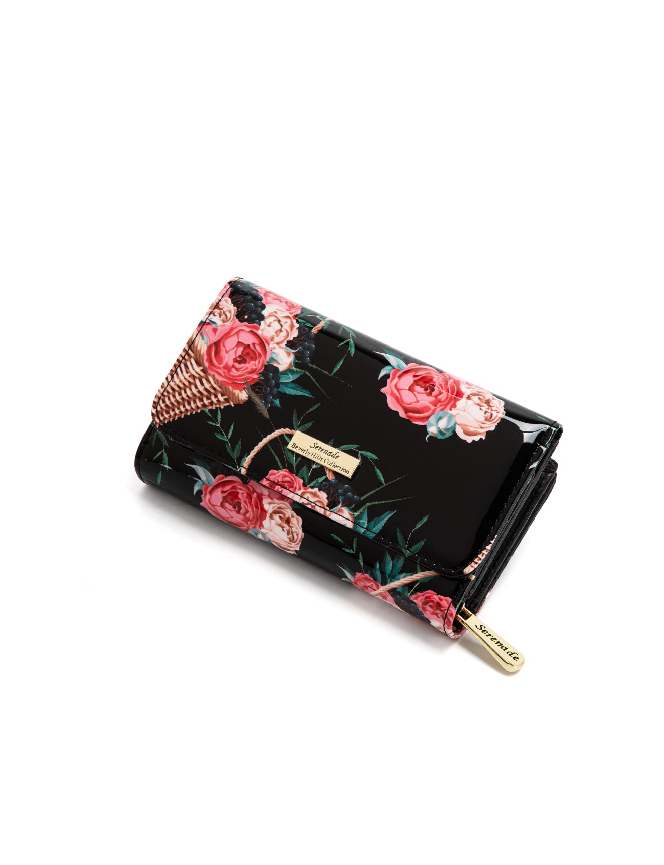 MABEL MEDIUM PATENT LEATHER WALLET WITH RFID- WSF4602