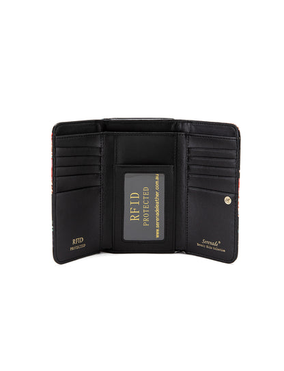 MABEL MEDIUM PATENT LEATHER WALLET WITH RFID- WSF4602