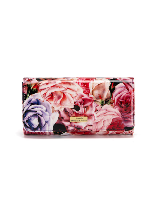 ROSEMARIE LARGE  PATENT LEATHER WALLET WITH RFID- WSF4701