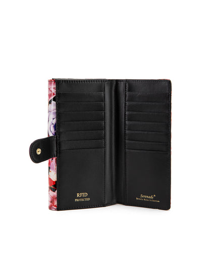 ROSEMARIE LARGE  PATENT LEATHER WALLET WITH RFID- WSF4701
