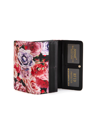 ROSEMARIE LARGE  PATENT LEATHER WALLET WITH RFID- WSF4701
