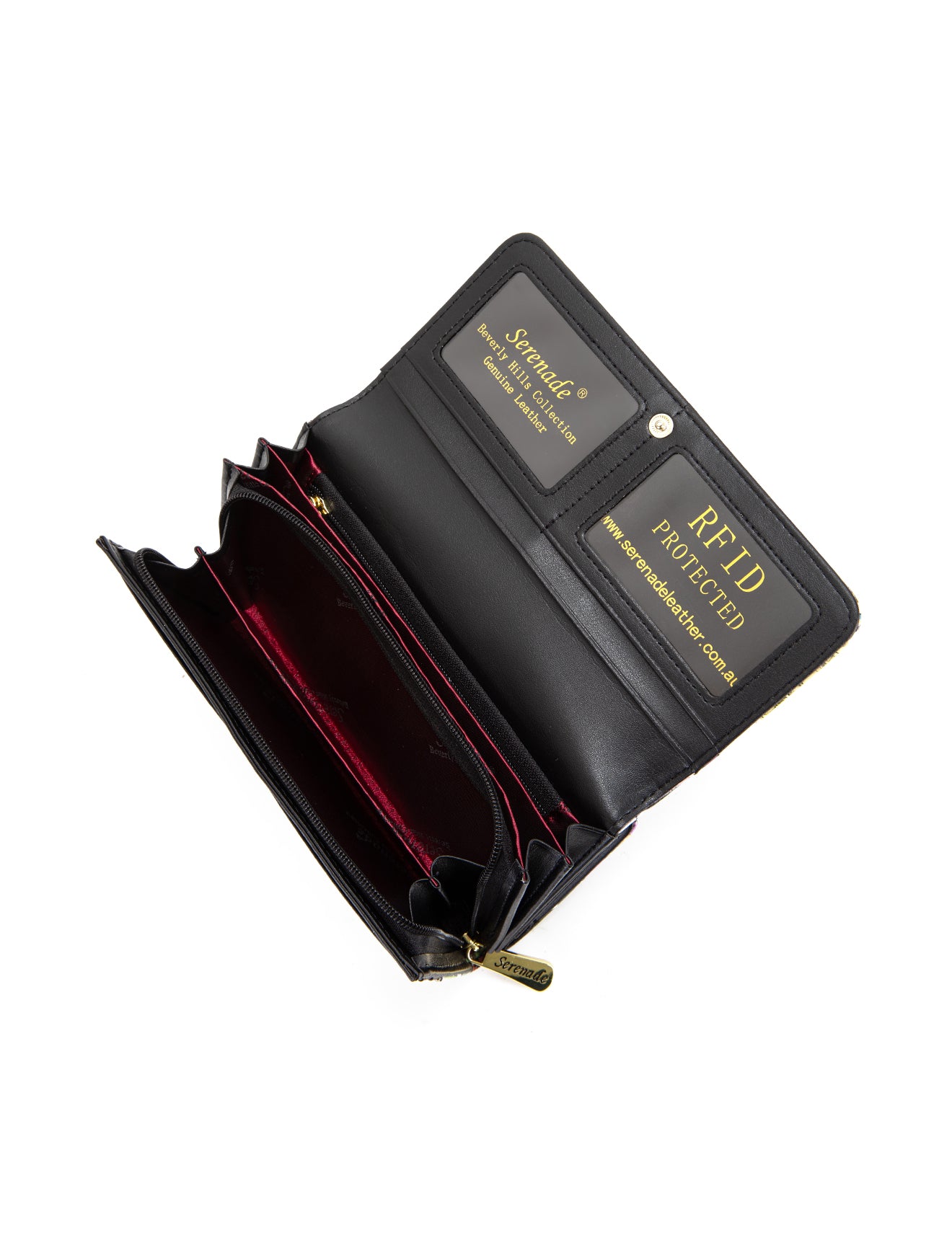 ROSEMARIE LARGE  PATENT LEATHER WALLET WITH RFID- WSF4701