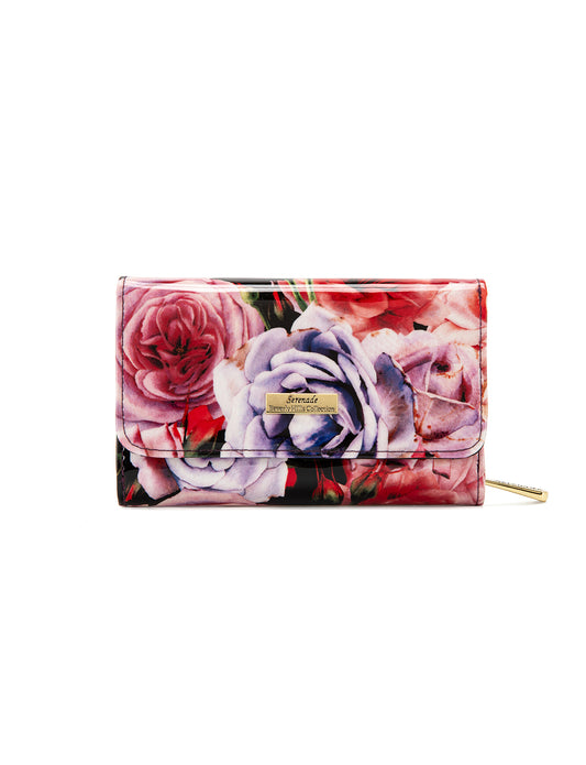 ROSEMARIE MEDIUM PATENT LEATHER WALLET WITH RFID- WSF4702