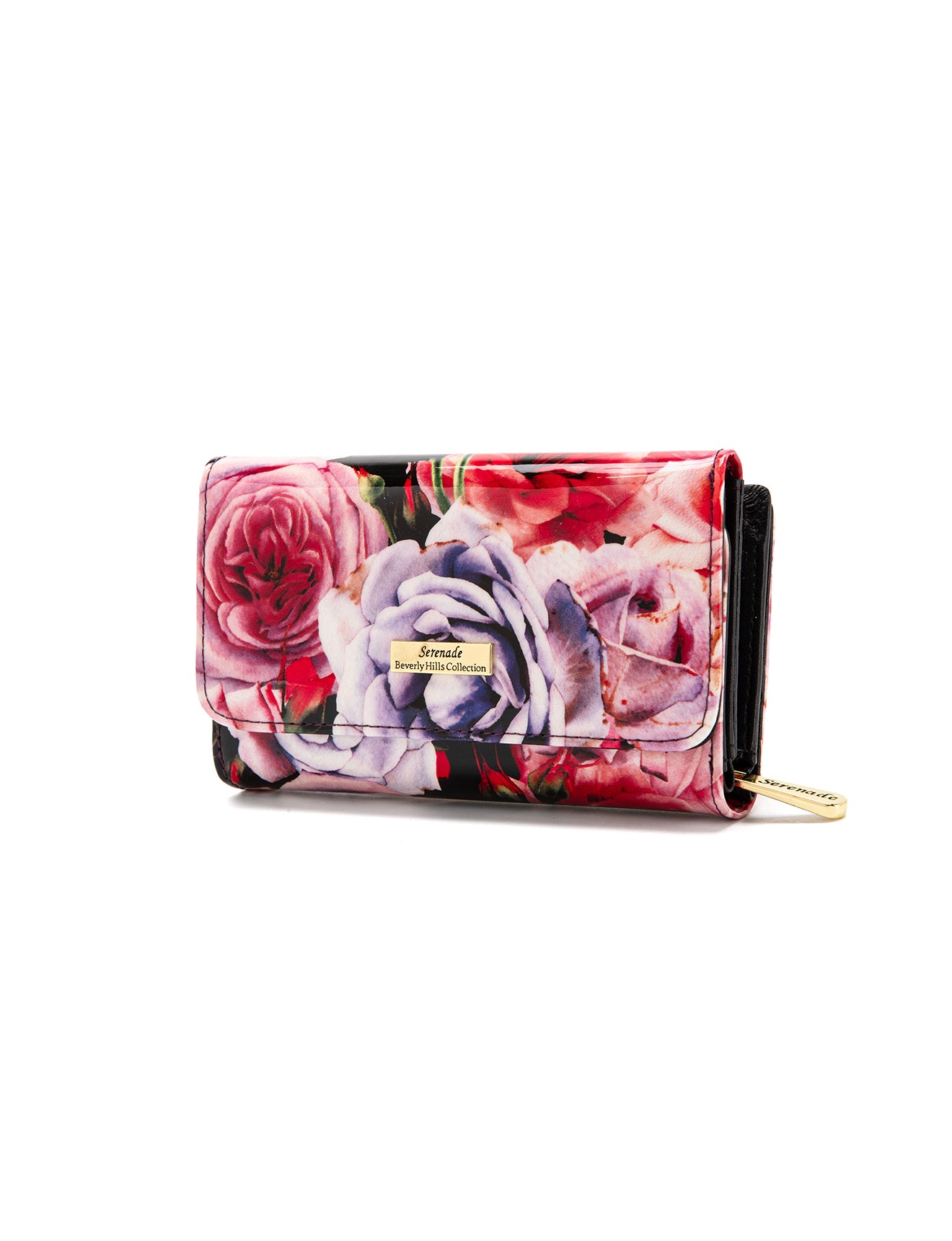 ROSEMARIE MEDIUM PATENT LEATHER WALLET WITH RFID- WSF4702