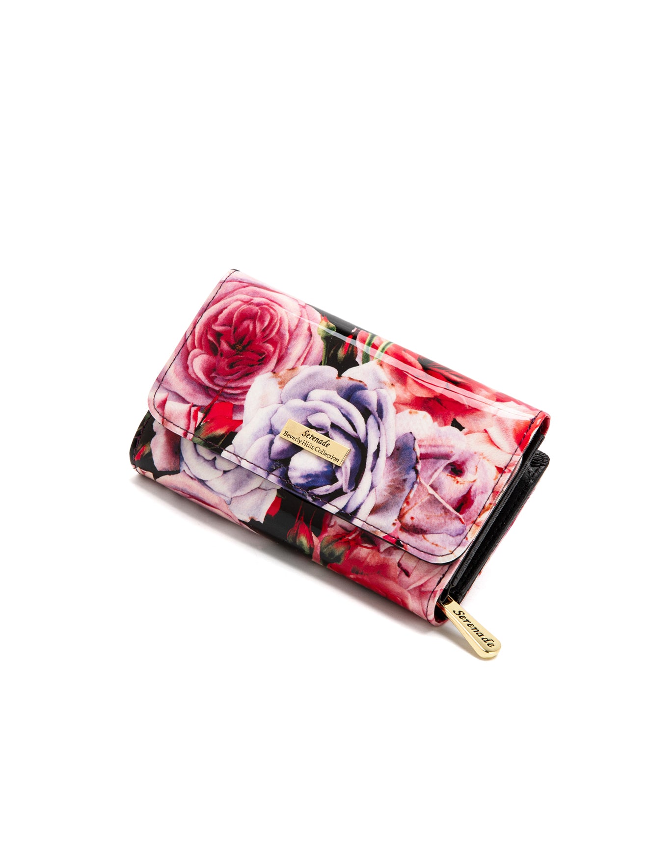ROSEMARIE MEDIUM PATENT LEATHER WALLET WITH RFID- WSF4702