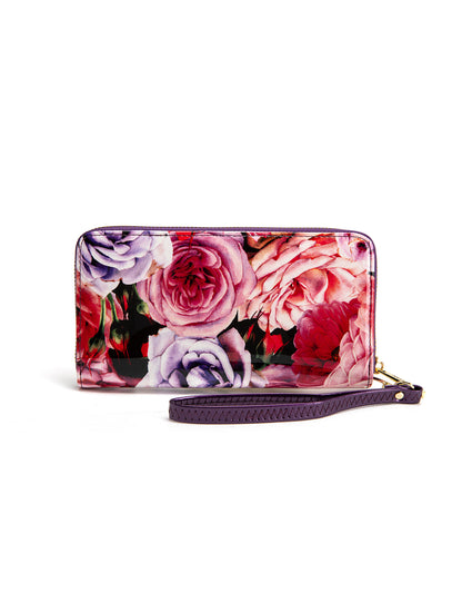 ROSEMARIE ZIP AROUND LEATHER RFID WALLET- WSF4716