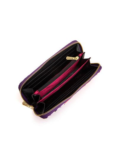 ROSEMARIE ZIP AROUND LEATHER RFID WALLET- WSF4716