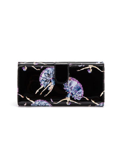 BALLERINA LARGE  PATENT LEATHER WALLET WITH RFID- WSF4801